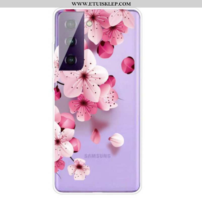 Etui do Samsung Galaxy S21 5G Małe Różowe Kwiaty